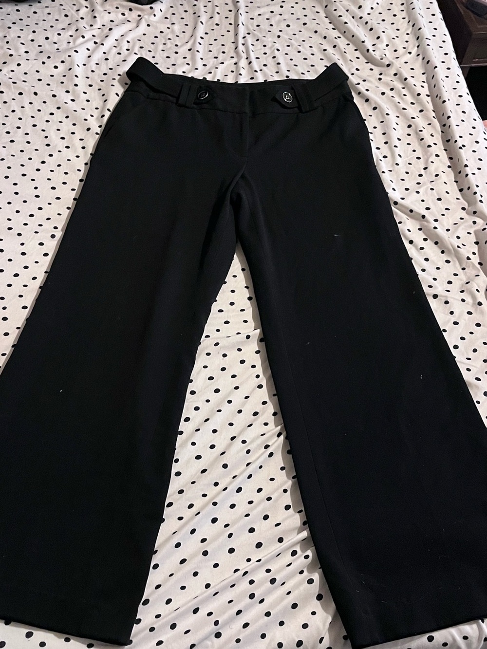 Apt. 9 Black Dress Pants with Polka Dot Lining